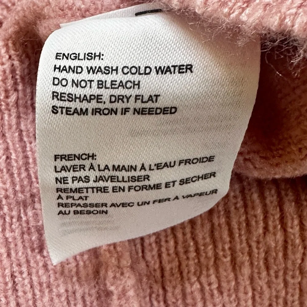 Sophie Rue High Neck Pink Sweater Size Medium New With Tags!